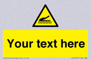 Custom Warning crocodiles, alligators or cayman